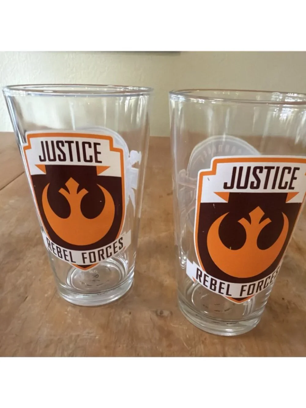 2 Star Wars Justice Rebel Forces Courage Loyalty Defeat The First Order Glasses